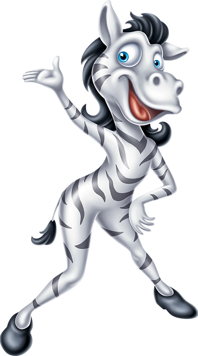 Zoe, a zebra dançarina da festa